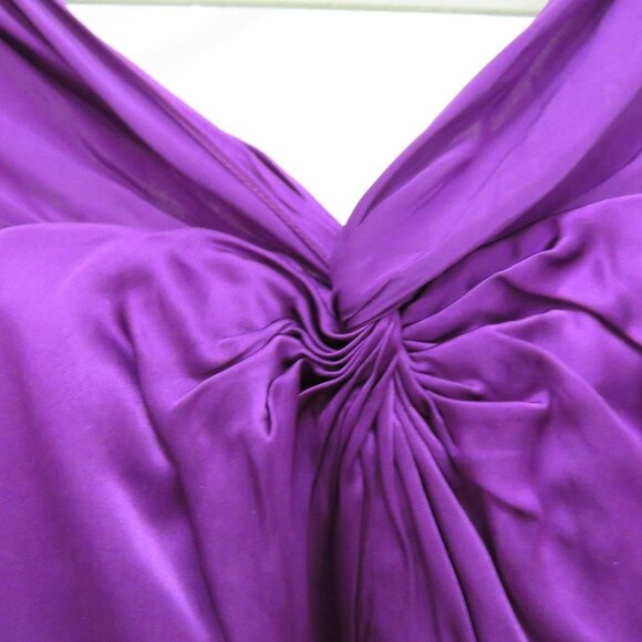 AMUR Winnie Off the Shoulder Purple 100% Silk Top - Size XXS NWT - Picture 4 of 14